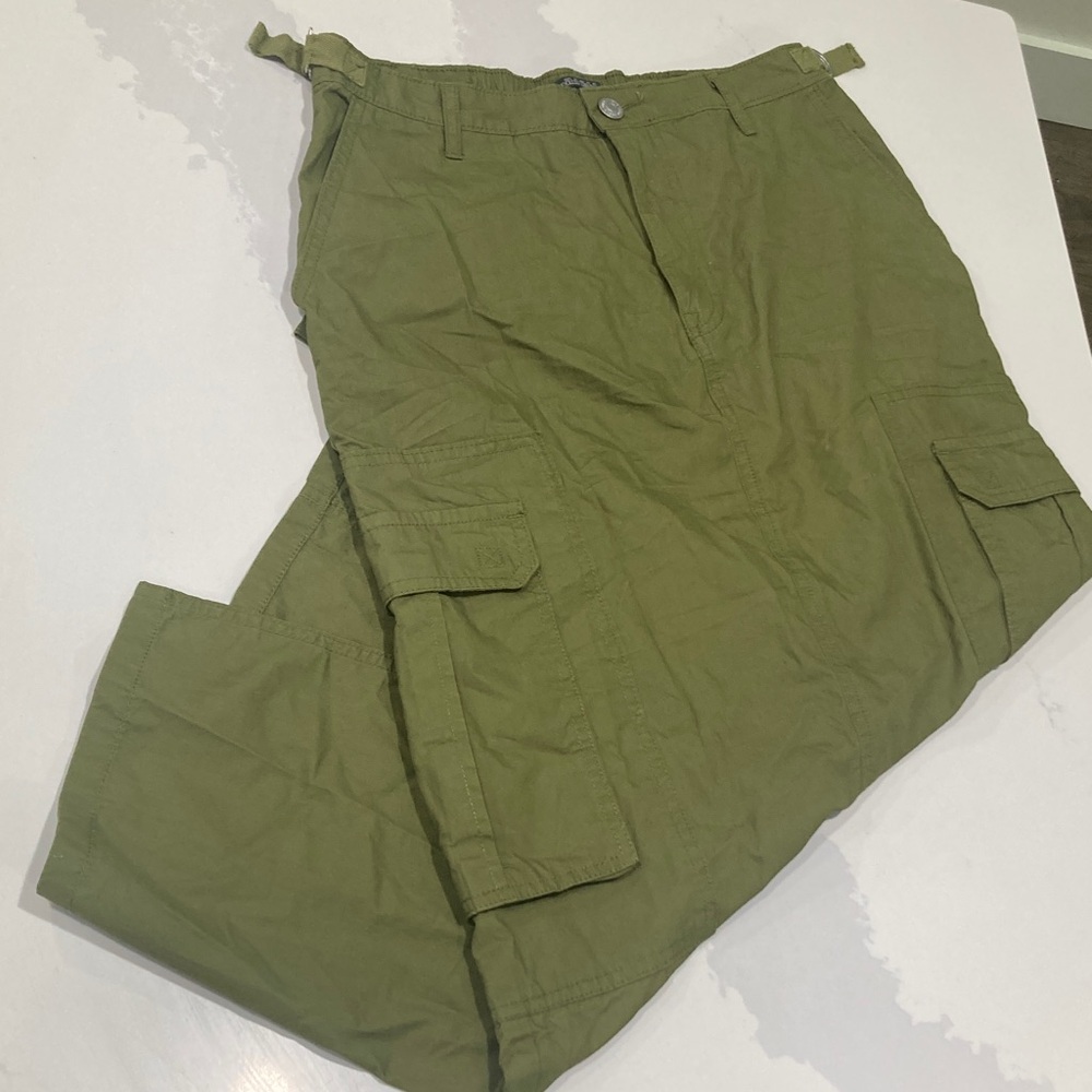 Olive Cargo skirt